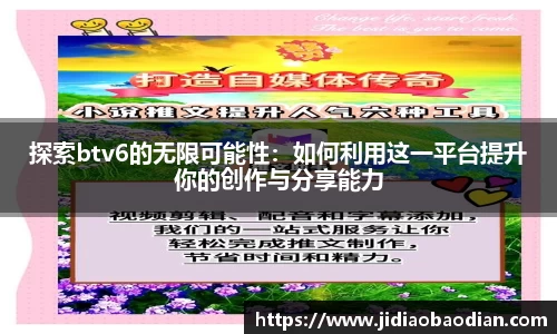 探索btv6的无限可能性：如何利用这一平台提升你的创作与分享能力